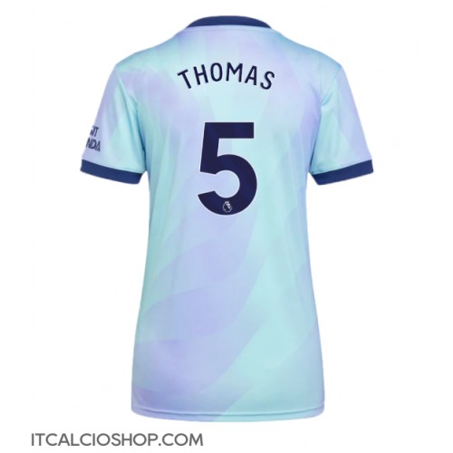 Arsenal Thomas Partey #5 Terza Maglia Femmina 2024-25 Manica Corta